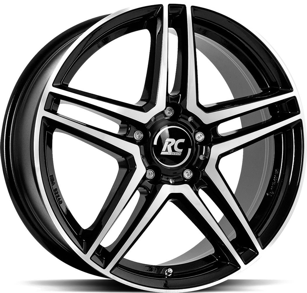 BROCK RCD17 BLACK FULL POLISH 7.5x17 5/112 ET36 CB66.6