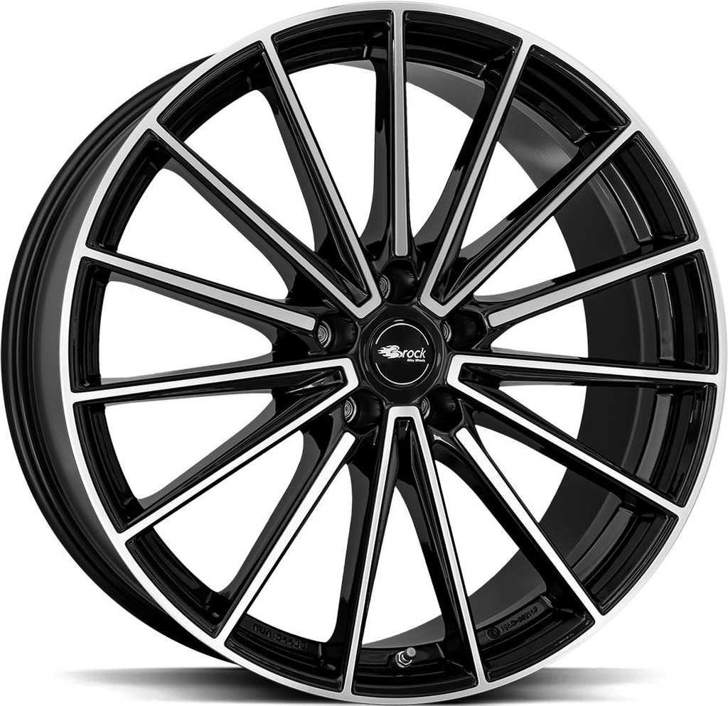 BROCK B43 BLACK FULL POLISH 10x21 5/112 ET54 CB66.6