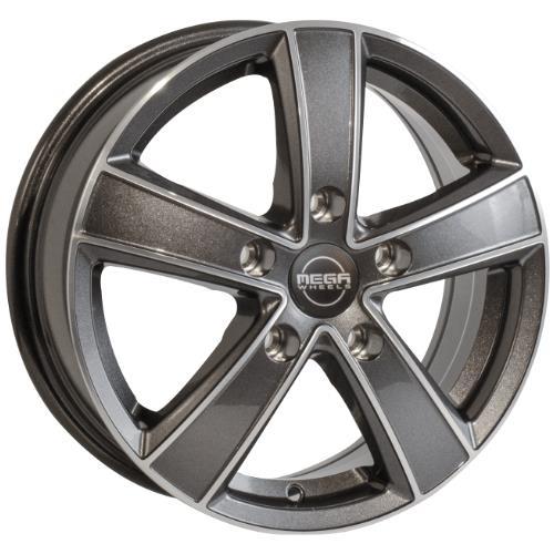 STATUSFÄLGAR HERCULES 5 ANTHRACITE GREY FRONT POLISHED 6.5x16 5/160 ET53 CB65.1