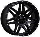 STATUSFÄLGAR D62 FLATBLACK MILLED RIVETS 9x20 6/114.3 ET25 CB66.1